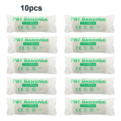 5/10/20pcs/lot 7.5cm X 4.5m Cotton PBT Elastic Bandage Medical Supply Conforming First Aid Gauze Wound Dressing Emergency Care