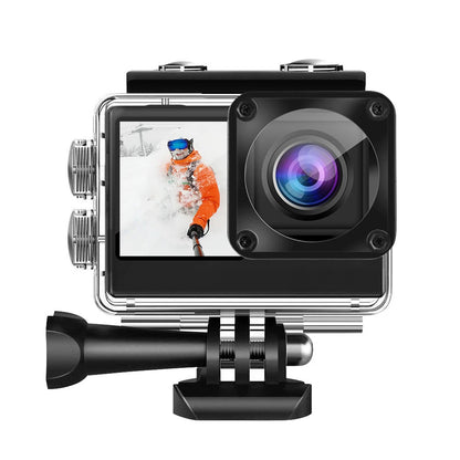 4K UHD Action Camera 1080P 30FPS 2.0 Inch IPS Screen Outdoor Sport Cam Anti-Shake Bicycle Video Recording Camera 30M Waterproof