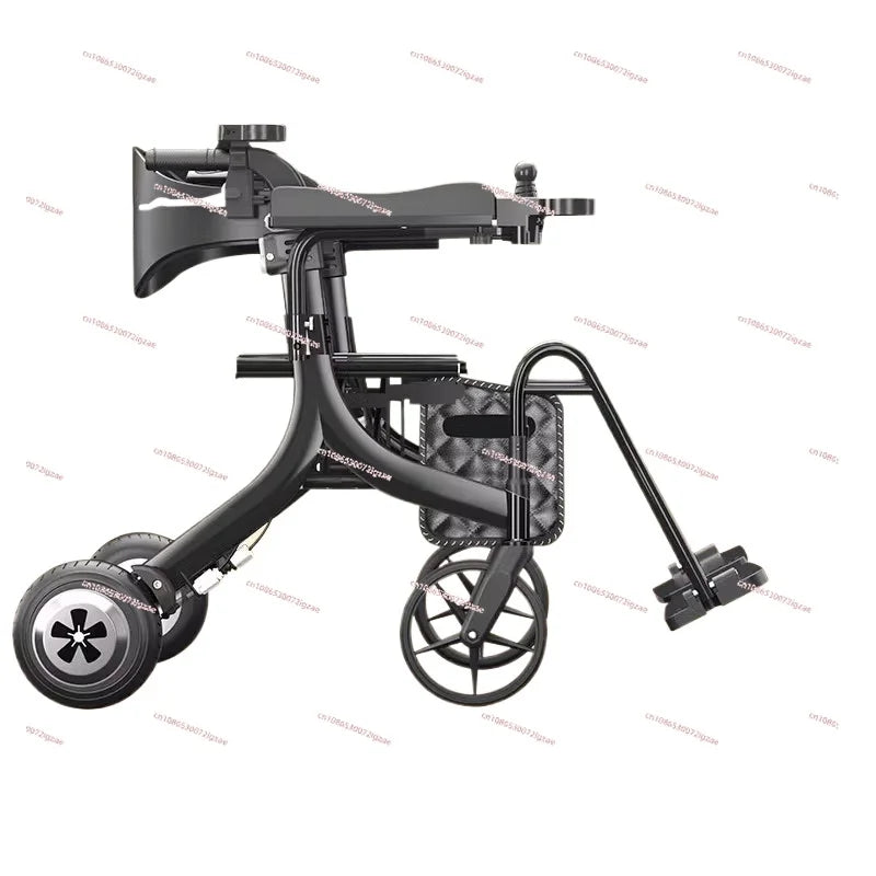 High-end electric wheelchair intelligent fully automatic folding lightweight small ultra-light portable disabled elderly scooter