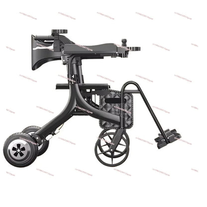 High-end electric wheelchair intelligent fully automatic folding lightweight small ultra-light portable disabled elderly scooter