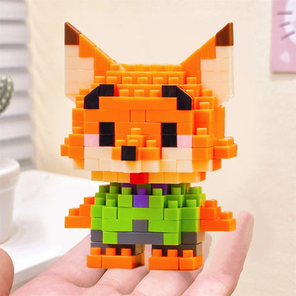 Disney Anime Princess Building Blocks Stitch Mickey Mouse mini Action toy Figures Blocks Toys Bricks Assemble Toys Kids Gifts