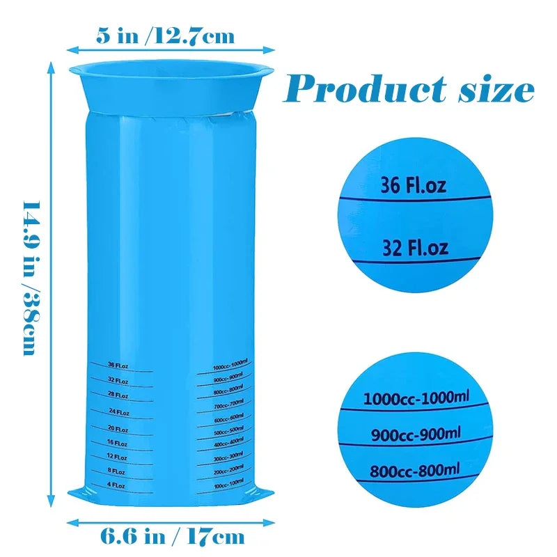 5-25Pcs 1000ML Portable Disposable Travel Car Airplane Motion Sickness Nausea Vomit Cleaning Bag Clean Eco-Friendly Plastic Bag