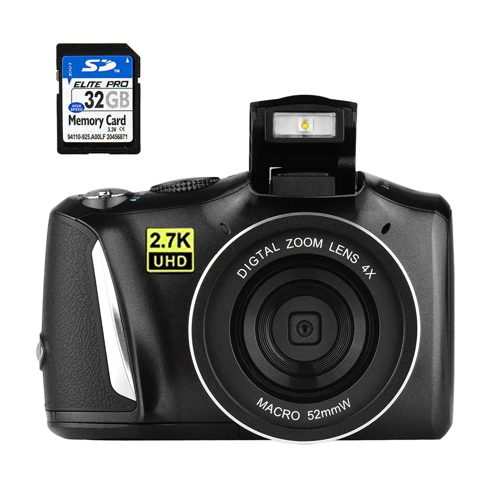 48 Million Pixel Digitial Camera 2.7K HD Mirrorless Digital Camera WIFI Camera for Kids Girls Gift Max 128g