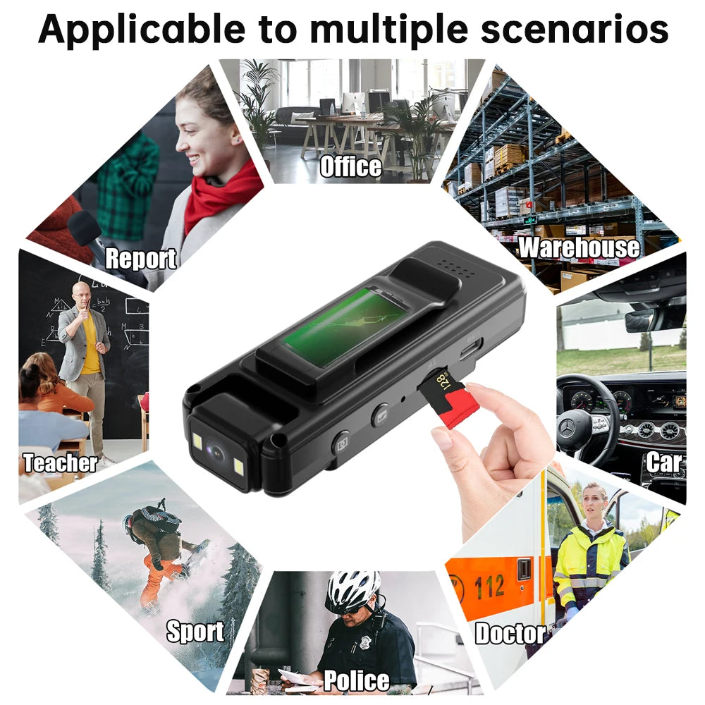 2024 Wifi Mini Camera 1080P Portable Digital Video Recorder Worn Police Small Body Cam Night Vision DVR Mini Camcorder