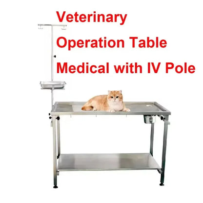 Veterinary Surgery Table Surgical Pet Operating Bed Animal Medicine Stainless Steel Veterinary Equipment for Clinic Hospital