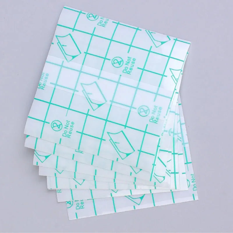 200Pcs Medical Adhesive Waterproof PU Film Transparent Tattoo Film Aftercare Wound Dressing Plaster Tube Catheter Fixation Tape
