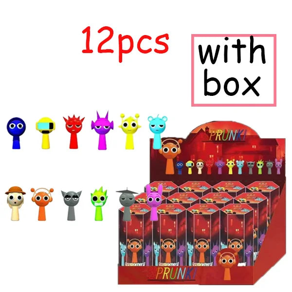 Funny Sprunki Figuras Model Box 7cm PVC Sprunki Game Action & Toy Figures Set Christmas Gifts