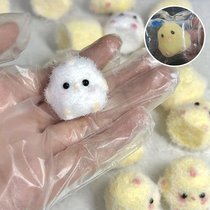 1PC Miniature Slow Rebound Relief Squeeze Toy Sticky TPR Squishy Mini Chick Stress Relief Squishy New Fidget Prop