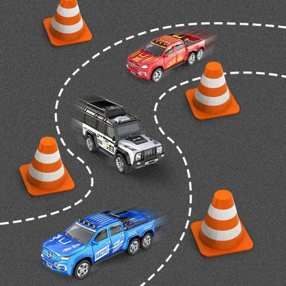 RC Cars 2.4G 5-Channel 1：64 Alloy Mini Remote Control SUV Drifts One Hour Long Endurance Electric Off-road Vehicle for Children