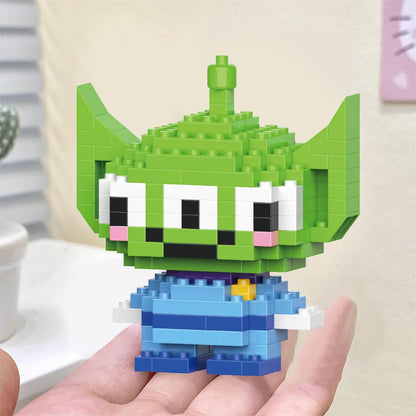 Disney Anime Princess Building Blocks Stitch Mickey Mouse mini Action toy Figures Blocks Toys Bricks Assemble Toys Kids Gifts