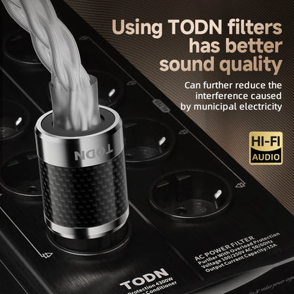 TODN hifi power cable Hi-end audio Cable  EU/US /AU Silver plated OCC conductor for power filters dac Amplifier audiophile