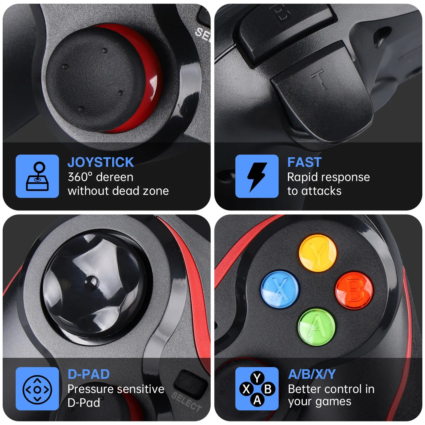 Wireless Game Controller 4.0 BT Joystick For Android Gamepad Console PC Joystick For PS3/PS4/Switch Controle Accessories