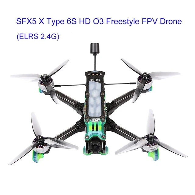 DYS SFX5 X Type 5 Inch Freestyle FPV Drone 6S HD O3 Carbon Fiber FPV Racing Drone