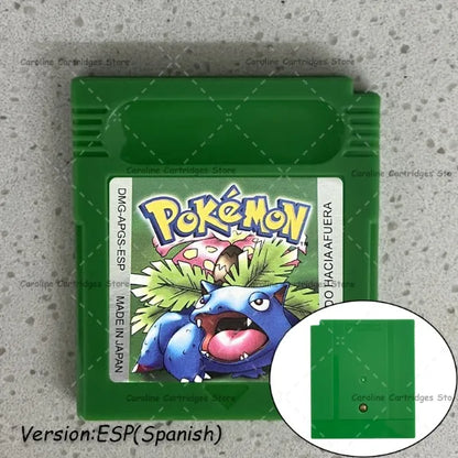 GBC Video Game Cartridge Console Card Pokemon Blue/Crystal/Green/Gold/Red/Silver/Yellow Full-size Chip with Multi-language