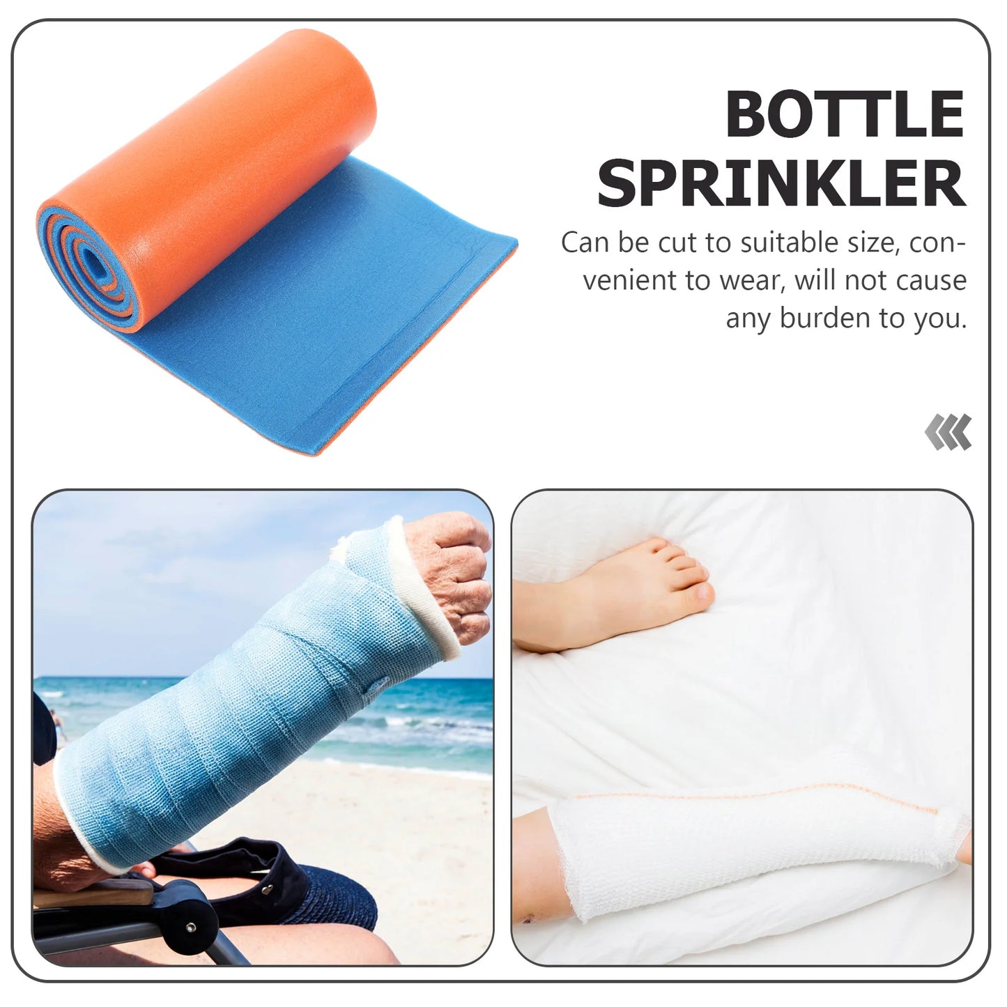 2 Pcs Emergency Medical Splint Fracture Fixing Polymer First Aid Supply Adjustable