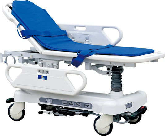 Factory Price Medical Patient Transfer Bed IV Pole Luxurious Hydraulic  Stretcher Cart