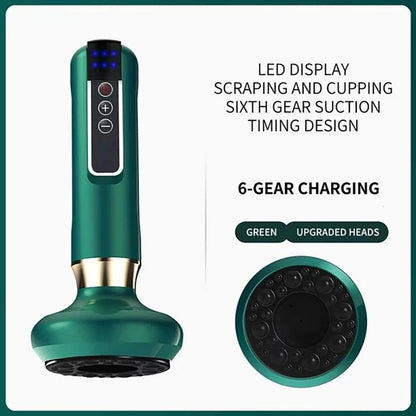 Electric Scraping Meridian Dredging Intelligent Electric Meridian Brush Portable Massager Micro Current Vibrating Apparatus