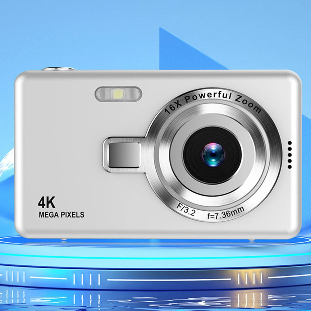 4K Digital Camera For Photo & Video 2.4" IPS Display Screen 16x Optical Zoom 1080P HD Camera For Home