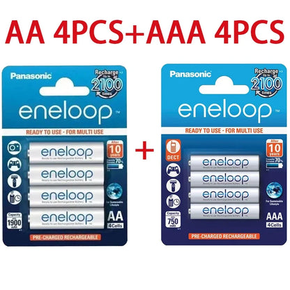 Panasonic Eneloop original AA AAA rechargeable battery 1.2v 1900mAh 800mAh pre-charged nimh suitable for flashlight camera toys