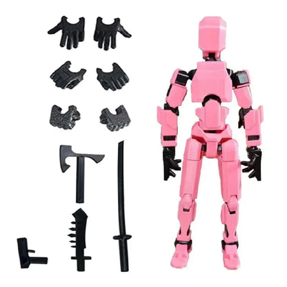Titan 13 Action Figures T13 Figure 3D Printed Multi-Jointed Movable Lucky 13 Action Figure Nova 13 Action Figure Dummy