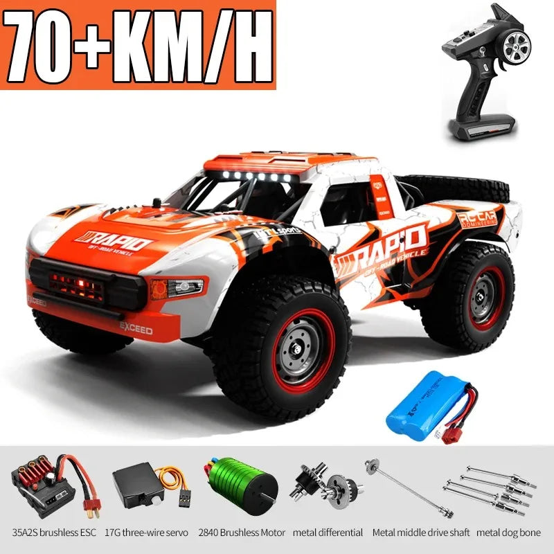 JJRC Q130 1:16 70KM/H 4WD RC Car with Light Brushless Motor Remote Control Cars High Speed Drift Monster Truck Adults Kids Toys