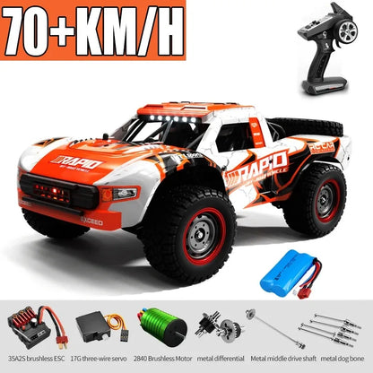 JJRC Q130 1:16 70KM/H 4WD RC Car with Light Brushless Motor Remote Control Cars High Speed Drift Monster Truck Adults Kids Toys