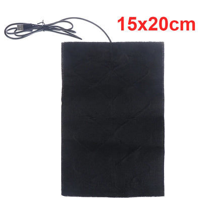 5V USB Warm Paste Pad Carbon Fiber Heating Pad Body Warmer Fast-Heating Heating Film Electric Winter Infrared Fever Heat Mat