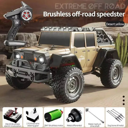 1/16 4x4 Off-Road Rc Car 4WD Brushless Drift Car 70KM/H High-Speed Remote Control Electric Vehicle Toy for Birthday Gift for Kid