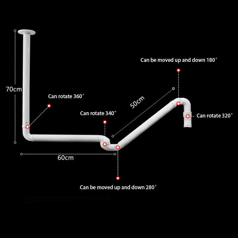 High Quality dental light Ceiling mounted support arm for led halogen dental lamp