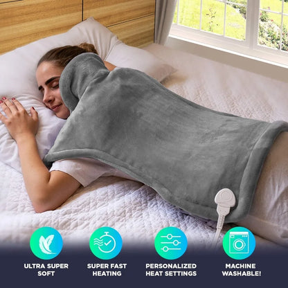 Extra Large Heating Pad, Neck, Shoulder, and Back Heating Pads, 10 Heating Settings, Automatically Turn Off Within 2 Hours