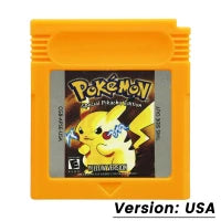 Pokemon GBC Games Cartridge 16 Bit Video Game Console Card Blue Crystal Golden Green Red Silver Yellow Multilanguage Fans Gift