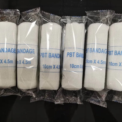 5-10 Rolls/Lot 10cmx4.5m PBT Elastic Bandage First Aid Kit Gauze Roll Wound Dressing Medical Nursing Emergency Care Bandage