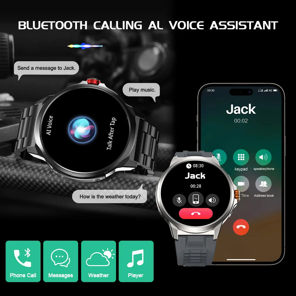 Kalobee SK50 Smart Watches for Men,Answer / Make Call,1.85" Big Screen Fitness Tracker,Waterproof Watch for Android iOS Phones