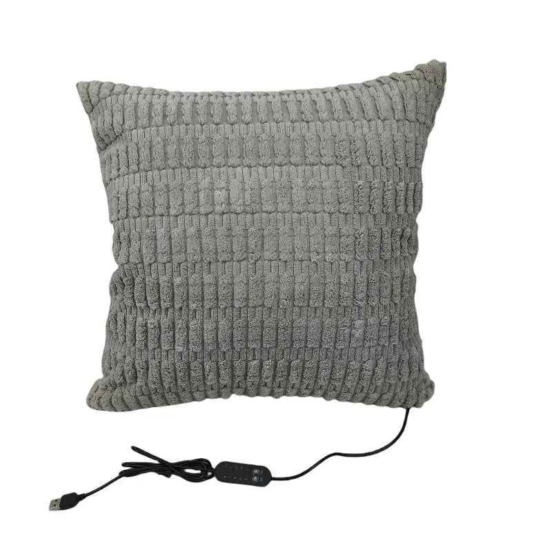 45x45cm USB Electric Cushion Portable Heating Pillow 5-Block Temperature Control Menstrual Cramps Period Pain Relief Heated Pad