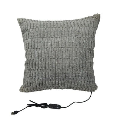 45x45cm USB Electric Cushion Portable Heating Pillow 5-Block Temperature Control Menstrual Cramps Period Pain Relief Heated Pad