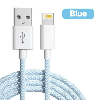 20W PD USB To iPhone Charger Cable For Apple iPhone 14 13 12 11 Pro Max mini X XS XR 8 7 6 Plus SE 2020 Fast Charging Weave Wire