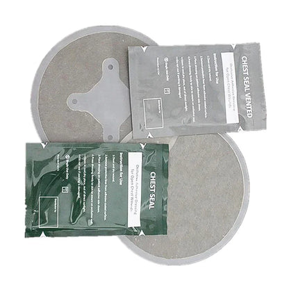 Portable Chest Seal Vented Dressing Bandage First Aid Kit Rescue Hyfin IFAK Chest Seal Outdoor Emergency Medical Treatment