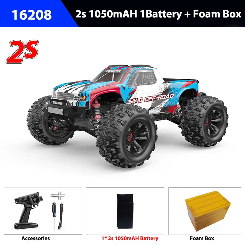 Rc Car MJX Hyper Go 16208/16209/16210 Brushless High-Speed 4WD Remote Control Off-Road Big Wheel Truck Rc Cars Toys for Adults