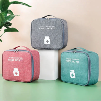 Large-Capacity Thickened Medicine Box Layered Family First Aid Kit Medicine Boxes Medicine Cabinet Portable Fabric Storage Bag