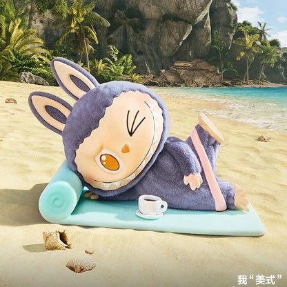 POP MART LABUBU THE MONSTERS Lazy Yoga Series Blind Box Toys Kawaii Anime Action Figure Caixa Caja Surprise Mystery Box Dolls