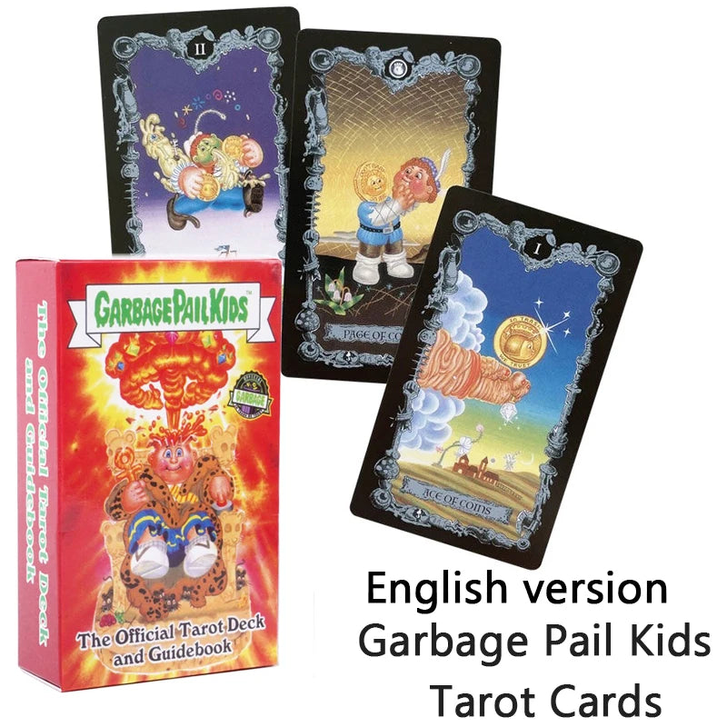 Tarot Cards Garbage Pail Kids In Spanish English Child Adult Family Gathering Game Playing Card Prophecy Card Toys Birthday Gift