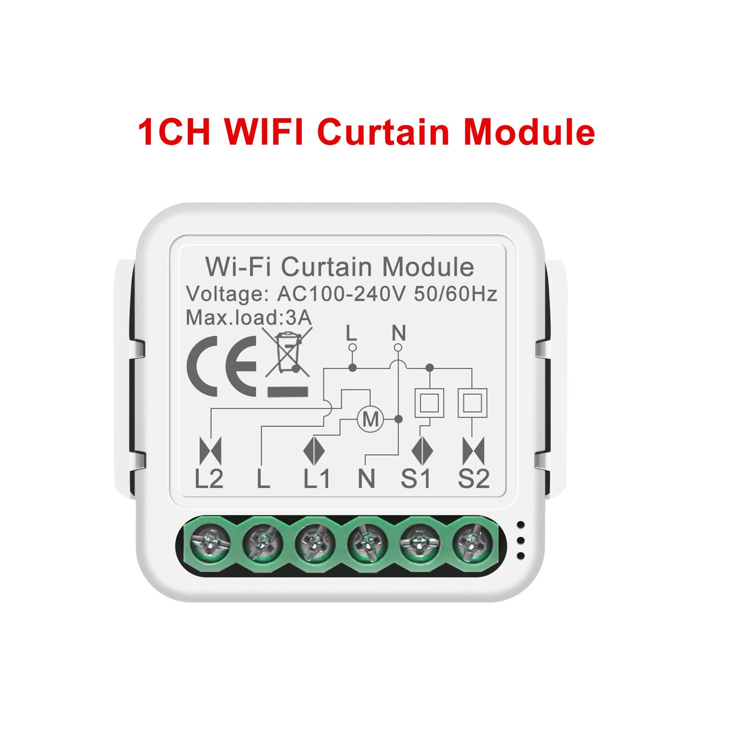 GIRIER Tuya Smart WiFi Light/Curtain/Dimmer Switch Modules Support 2 Way Control Works with Alexa Hey Google Alice No Hub Needed