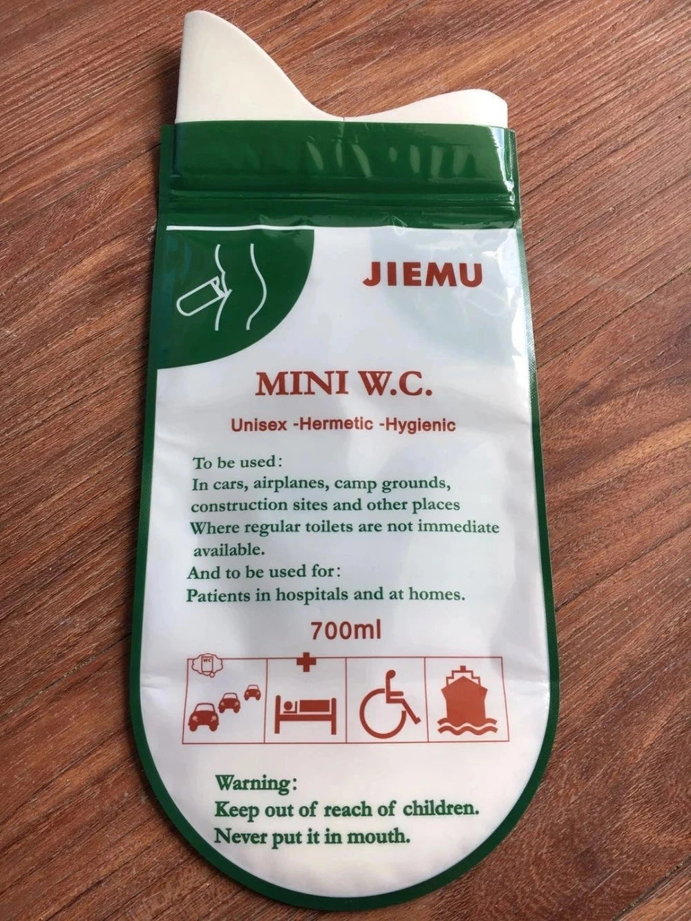 4PCS 700ml Outdoor Emergency Urinal Bag Portable Car Urine Bag Vomiting Bag Mini Mobile Toilet Suitable For Man Woman Child