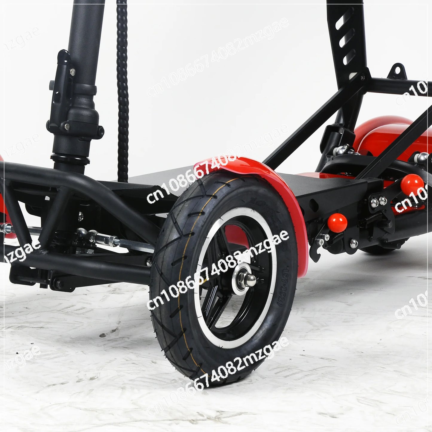 New Style Travel Wheelchair Dual Motor Adult Folding Mobility 4 Wheels Electric Scooters Bike with Seat