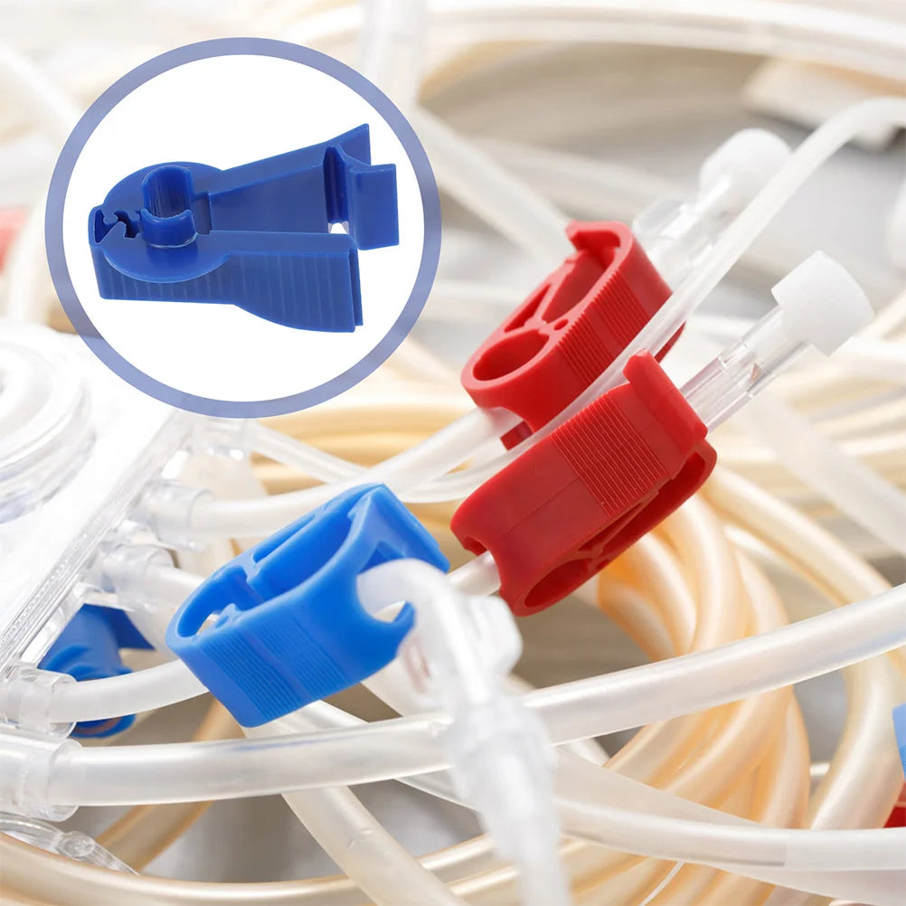 Dialysis Tubing Closure Clip Bag Clips Supplies Blue Plastic Peritoneal