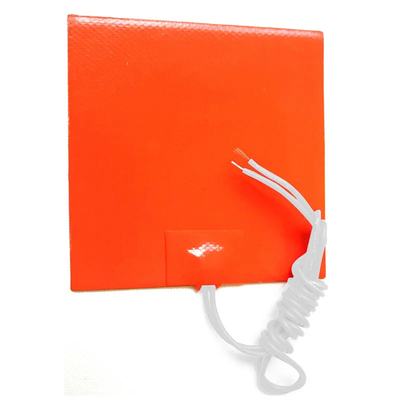 5V/12V/24V/220V 0.4W Silicone Heating Pad Rubber Heat Mat Waterproof Heated Bed Plate Flexible 3D Printer Pad Household Tool