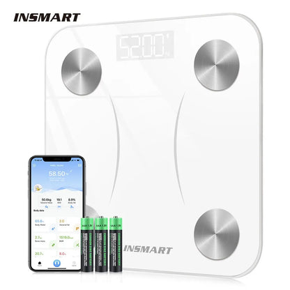INSMART Body Weight Scale Bathroom Scale Digital Body Weight Balance Smart Scale Body Composition Smart Floor Scales BMI