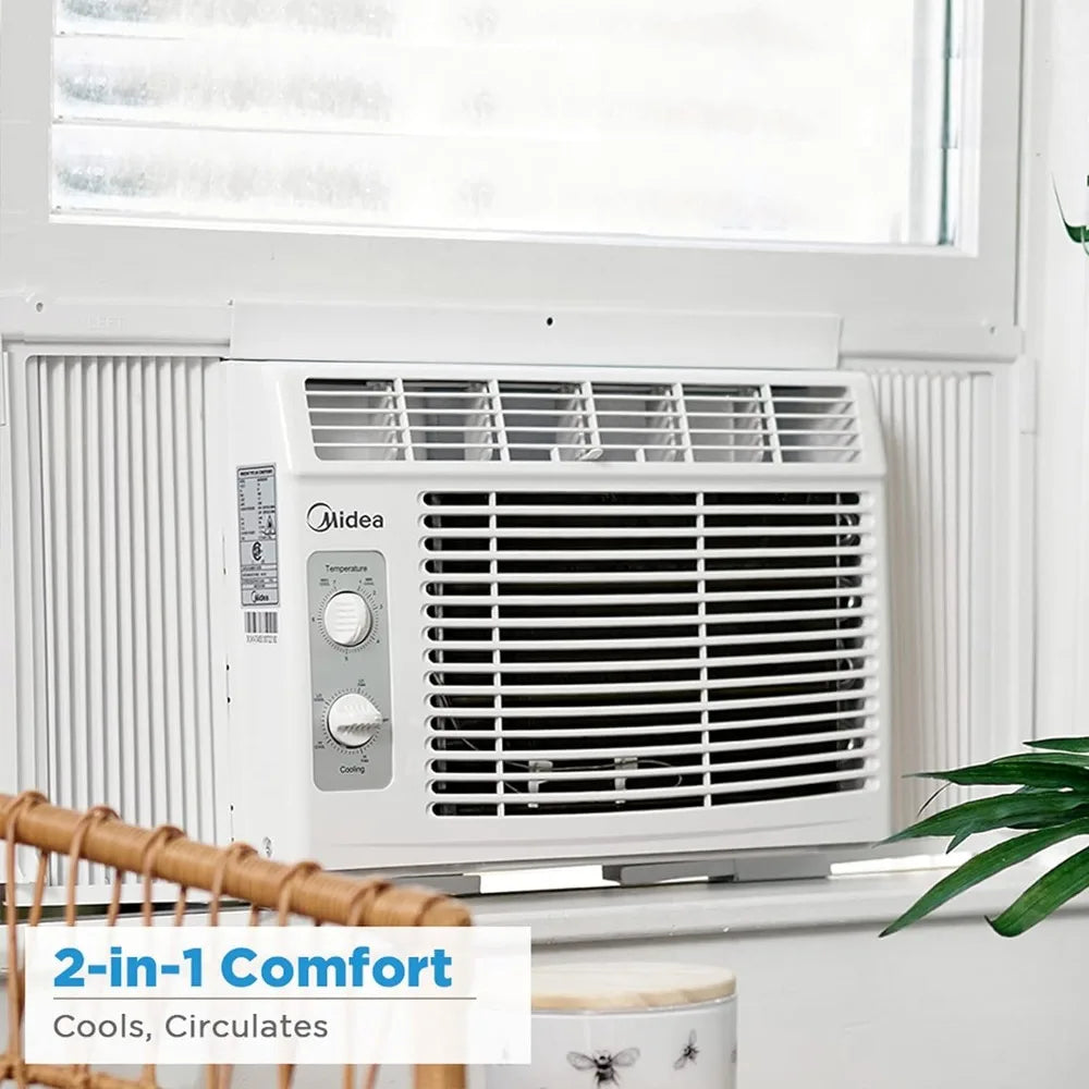 5,000 BTU EasyCool Small Window Air Conditioner - Cool up to 150 Sq. Ft. with Easy-to-Use Mechanical Controls