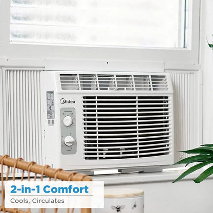 5,000 BTU EasyCool Small Window Air Conditioner - Cool up to 150 Sq. Ft. with Easy-to-Use Mechanical Controls