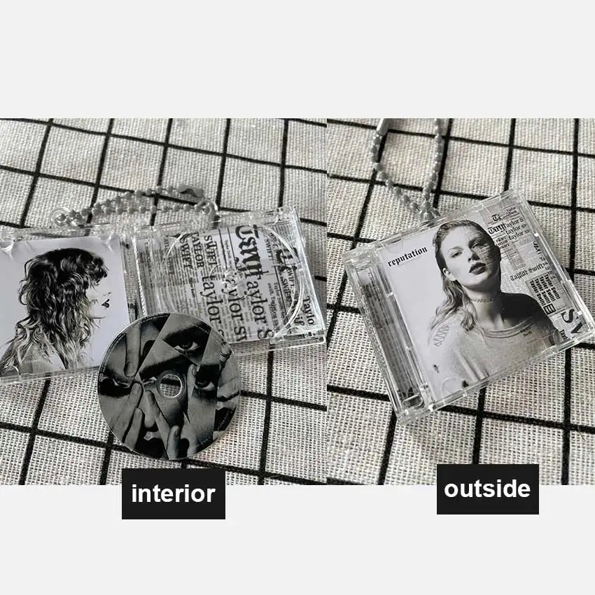 1pcs Custom mini CD case NFC Play songs DIY Artist Singer Music CD Smart Keychain Backpack decorative hangings